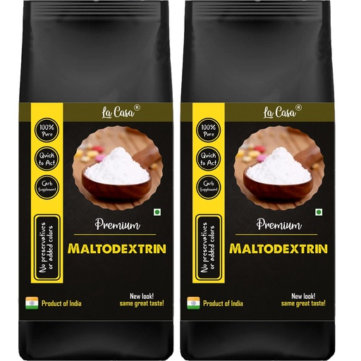 [BRSW2HQ5OQHR4CL2] La Casa Pure Maltodextrin Powder | Combo Pack of 2 | 2x400g |