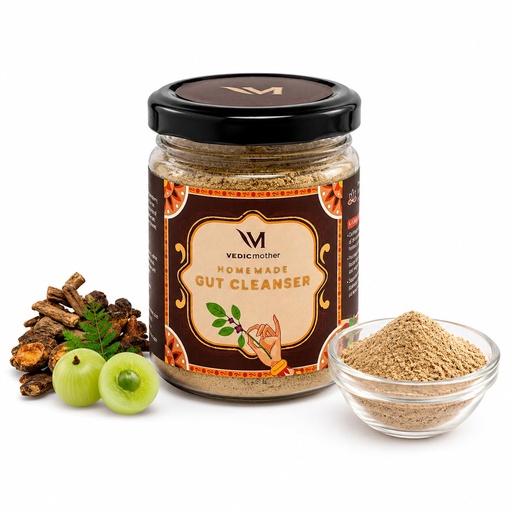 [BRSRM2QHBEHQ4FAZ] 20+ Ayurvedic Herbs Gut Cleanser (100 gm) - Specially Formulated with All Natural Ingredients for Perfectly Clean Skin | Handmade with Love - Gut Health and Constipation