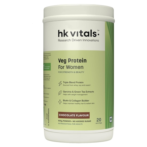 [BRSRMFARA54AADLL] hk vitals Veg Protein for Women, Chocolate, 500g