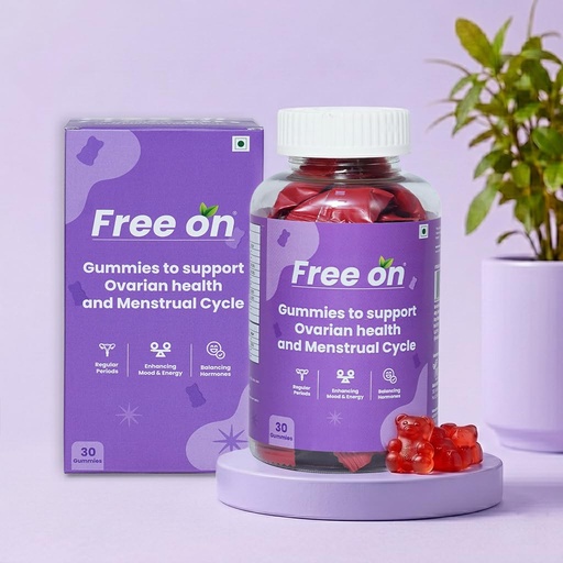 [BRSRGZLYAACBEE3G] Free On Ovarian Health Gummies | Menstrual Cycle Support, 30 Gummies