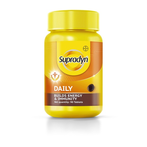 [BRSRA2YCA4HGOCAY] Supradyn Daily, India's No.1 Multivitamin Tablets for Women | With Vitamin A, B Complex, C, D, E, Zinc and Magnesium for Energy, Immunity and Overall Health | 90 tablets