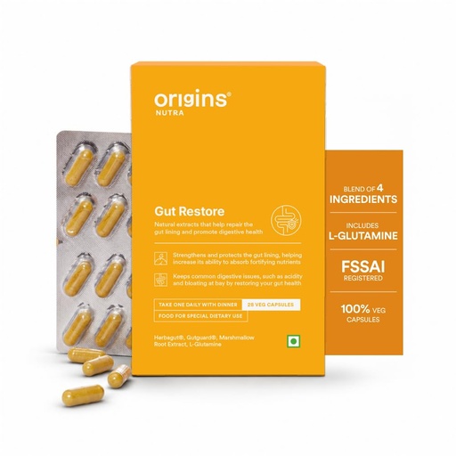 [BRSRA2QLBZ6B4H3J] Origins Nutra Gut Restore | L-Glutamine + 3 Active Ingredients