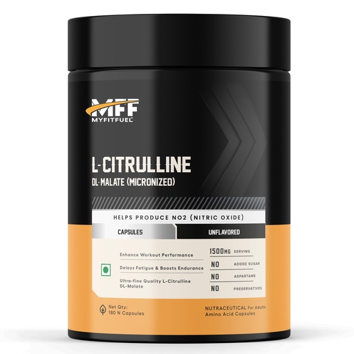 [BRSWGHQOOYJR6DT3] MyFitFuel Citrulline Malate (1500 mg) 180 Capsules