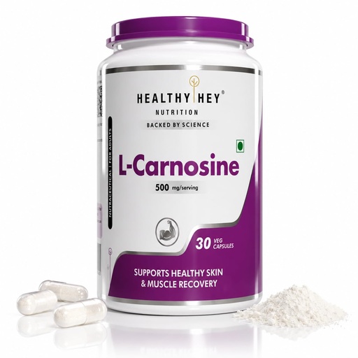 [BRSREEDQBF7QAHQV] HealthyHey Nutrition L-Carnosine - 500mg/serving - 30 capsules