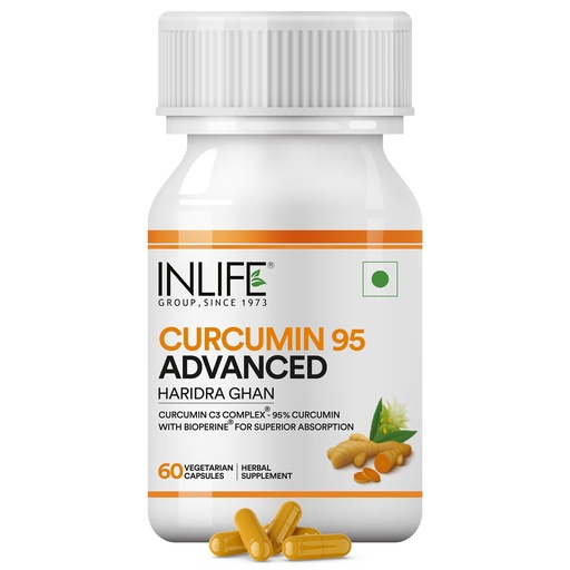 [BRSWIAQPC55Q2DT6] INLIFE Curcumin C3 Complex 500mg, Piperine, 95% Curcuminoids, 60 Capsules