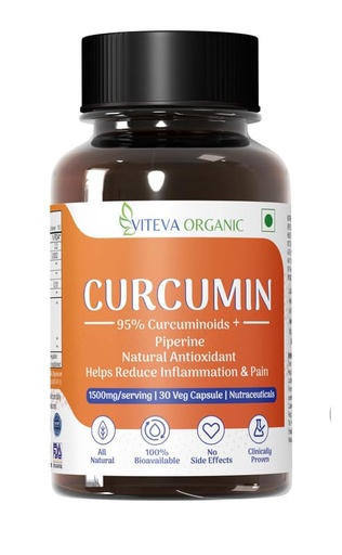 [BRSW2ZAQPJ6WCGTJ] Curcumin Capsules - 1500mg Curcumin95% with Piperine 30 Veg Capsules - Turmeric Extract Supplement for Pain Relief & Inflammation Reduction - Premium Curcumin Anti-Inflammatory Formula