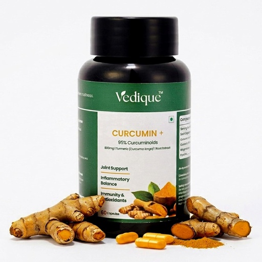 [BRSRGBDROAIR4FAV] Curcumin Capsules with Piperine and 95% Curcuminoids | 60 N