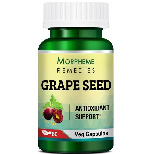 [BRSWKZTZCQGRGH3I] Morpheme Remedies Grape Seed Extract 500 mg - 60 Veg Capsules