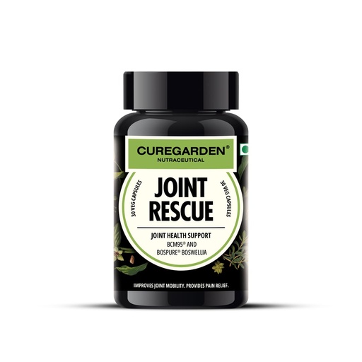 [BRSREFQ6CUGRA3LK] Curegarden Joint Rescue Curcumin & Boswellia Joint Pain Support,30 Capsules