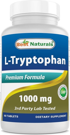[BRSWKFICOUHWYA3C] Parimad looduslikud L-trüptofaan 1000 mg 60 tabletti