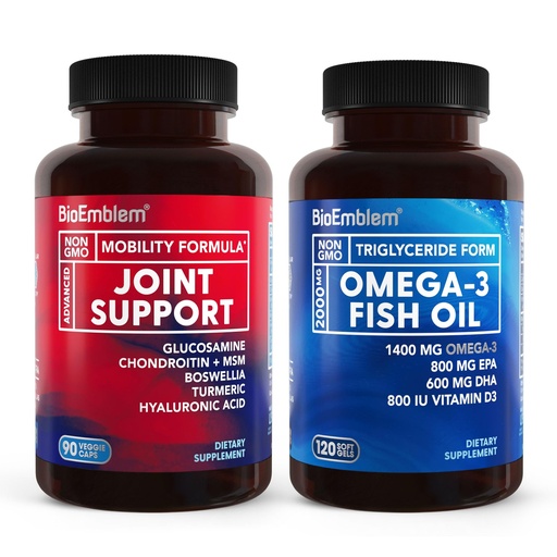 [BRSRAAT5CUHAKDI2] BioEmblem Omega-3 Fish Oil 2000mg and Joint Support