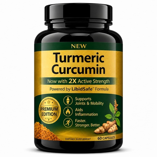 [BRSRGCQFA4BRODTK] Turmeric Curcumin Capsules with Black Pepper | Anti-Inflammatory Supplement for Joint Pain, Immunity & Wellness