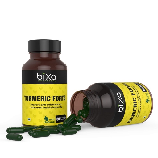 [BRSWGFQCAADRGYAV] Bixa Botanical Turmeric Forte 450mg | Immunity | 60 Veg Caps