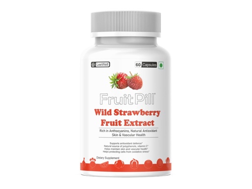 [BRSRGYY5CJ5WM2A6] (LeeWell) Wild Strawberry Fruit Extract powder Supplement, Natural Source of fisetin Antioxidant, For Skin and Vascular Health- 60 Capsules