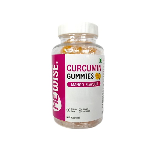[BRSROBIZOACQKDQ7] MeWise Curcumin Gummies | Mango Flavour | Antioxidant & Anti-inflammatory Supplement - For Skin, Joint Support, Boosts Immune System
