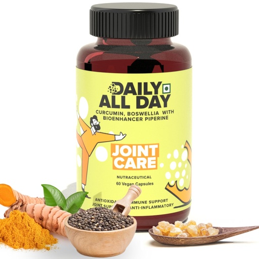 [BRSRAGACDEPW2E32] Joint Care 300mg Active Curcuminoids (95% Standardised) with Boswellia Serrata 65% Boswellic Acids & Piperine Turmeric Supplement for Joint Comfort & Mobility 60 Vegan Capsules