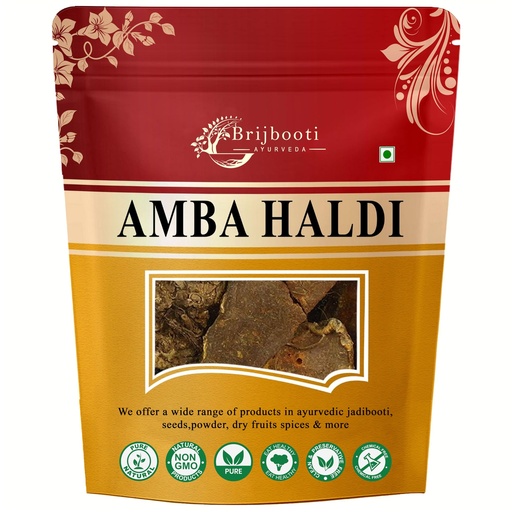[BRSWGBL3DIIRSYLJ] Birju Mahavir 200 GR AMBA HALDI - AMBIA HALDI - CURCUMA AROMATICA - WILD TURMERIC