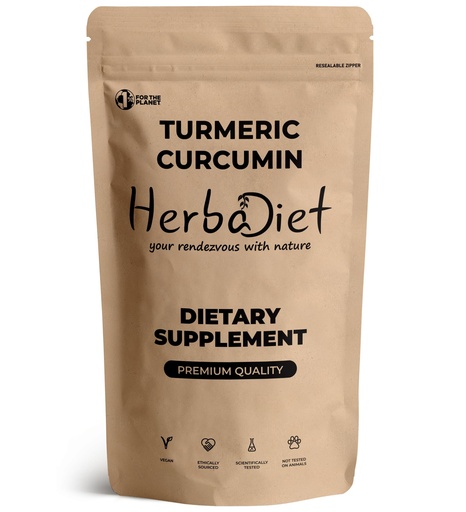 [BRSROGALCECGOYL3] Herbadiet Turmeric Curcumin 95% Curcuminoids|50 Gram|Pure Turmeric Root Extract Powder|Tumeric Curcuma Longa,Rich In Antioxidants