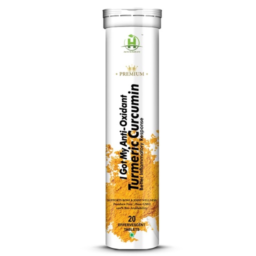 [BRSRMGQ5AEFBAF3A] Healthy Nutrition - Just for the Health of it Curcumin Support Bone & Joint Veg 20 Effervescent Tablets