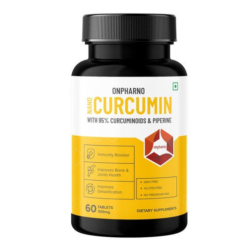 [BRSREZ34OV5GE3DB] Anti inflammatory supplement curcumin with Piperine and 95% Curcuminoids | Immunity Booster for Men & Women - 30 Curcumin Tablets