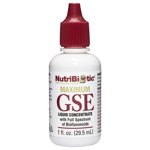 [BRSWIYYDA5YQY3TI] NutriBiotic Maximum Grapefruit Seed Extract Liquid (GSE), 1 oz
