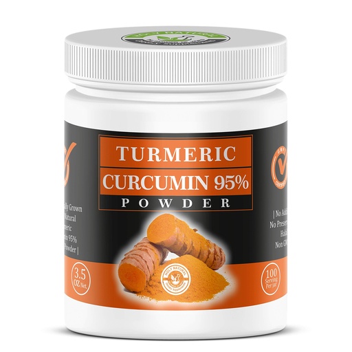 [BRSW2BDYAB7WOE3P] Holy Natural Turmeric Curcumin 95% Powder – 100gm | High Curcumin Extract | Immune & Joint Support