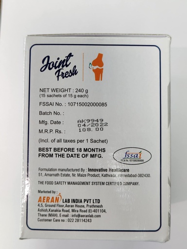 [BRSWGEI6DIMAME3G] Longlivelives Joint Fresh - 15 Sachets | Joint fresh medicine for arthritis