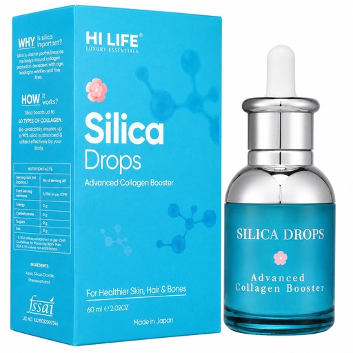 [BRSW2FQTCEHRMHTZ] Hi Life 60ML Silica Drops, Liquid japanese Supplement for Collagen
