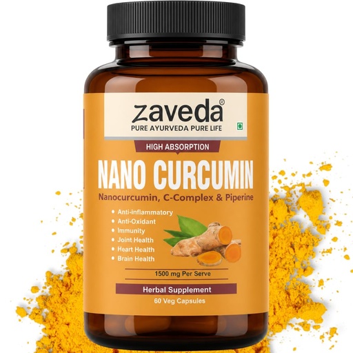 [BRSROEL2OR5AE2AV] Nano Curcumin Plus 1500mg, 60 Veg Caps