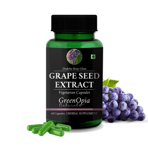 [BRSRAHATPIJQAC3A] Grape Seed Extract | 400 mg | 60 Veg Capsules | Antioxidant