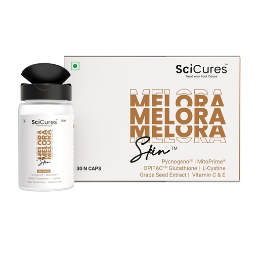 [BRSREGL3BYDRYCI3] Melora Skin™ – Fade Melasma & Hyperpigmentation | 15-in-1 Skin Blend | Glutathione 500mg & Pycnogenol 75mg | Reduces Dark Spots & Pigmentation Targets Root Cause | Results in 4 Weeks - 30 Tablets
