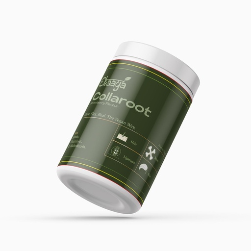 [BRSREBITC4MRO3AY] Collaroot Vegan Hair & Skin Nutrition Powder | Plant-Based Collagen Booster for Strong Hair & Glowing Skin | Rich in Biotin, Vitamins & Antioxidants |UNISEX| PACK OF 1