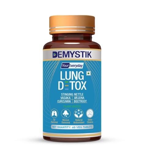 [BRSROAA3OYDW2GTX] Lung Detox Tablets with Stinging Nettle & Vasaka Leaves Extract, for Detoxification of Lung, Tar removal, Mucus removal, Helps in respiratory system and Immune Defence - 120 Tablets Veg