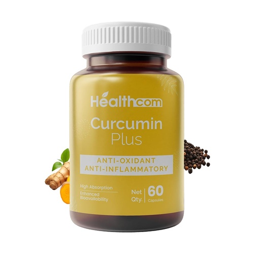 [BRSRABALBEMWYDTO] Curcumin Plus Capsules | 500mg High Potency Curcumin 95% with 5mg Piperine 95% | Advanced Turmeric Extract for Joint Health, Inflammation Relief, & Antioxidant Support