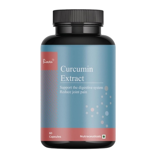 [BRSRAYAFOIDWYCYY] Curcumin Extract | Reliefs Joint & Bone Pain | Supports the Digestive System and Boost Immunity | Pack Of 60 Capsules