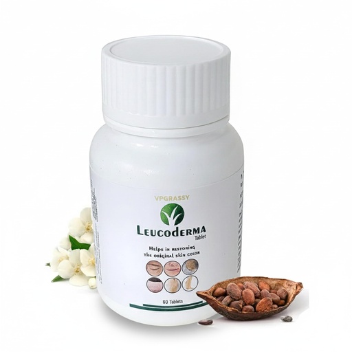 [BRSRGZAFOQFAGGTF] VPGRASSY Leucoderma Anti-White Spots Tablets | Herbal Melanin Support | Helps Improve Uneven Skin Tone & Patchy Skin | Ayurvedic Pigmentation Balance Formula
