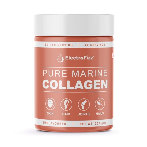 [BRSRMBAEPMMRUCLF] Pure Marine Collagen Unflavored Powder, Healthy Skin, Hair & Nails, Bones & Joint Support, Keto & Paleo Friendly, Sugar Free, Gluten Free (200 Gm), 1 count, 40 servings