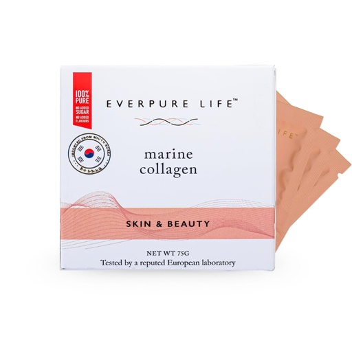 [BRSROCQYOEFAYC3P] Skin & Beauty Marine Collagen Powder (75g) | Hydrolysed Korean Supplement Peptides for Glowing Skin, Healthy Hair & Nails | No Added Sugar & Unflavoured | For Men & Women