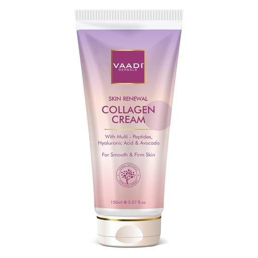 [BRSRABTQA55AAHT7] Skin Renewal Collagen Cream with Multi- Peptides, Hyaluronic Acid & Avocado|Boosts Collagen|Smooth & Firm Skin| Deeply Hydrates|Parabens Free|For All Skin Types|150ml