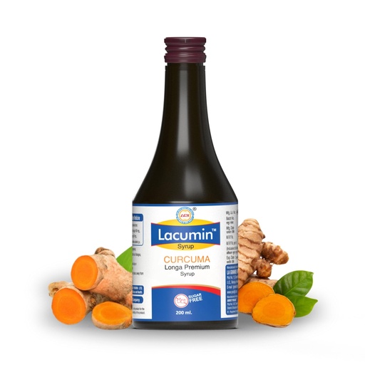 [BRSRGEA7C4NRGFLH] LGH Lacumin Syrup 200ml, Curcumin Syrup, Haldi, Ayurvedic Joint Care Supplement, Turmeric for Daily Wellness, Supports Clean Skin & Inflammation Balance, Sugar Free