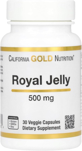 [BRSWKEA3CEPBKA32] Kalifornien Gold Nutrition Royal Jelly, 500 mg, 30 Veggie Caps