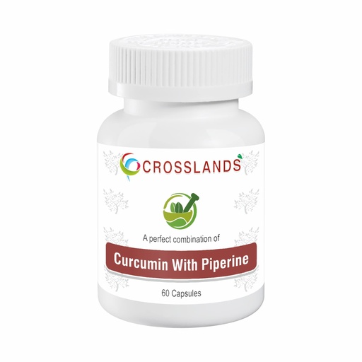 [BRSROATYDECQKFIV] Crosslands Curcumin (95%) Extract with Piperine(5%) Organic Turmeric Veg|500 Mg| Curcuminoids - Natural Immune Support |Immunity Boosters Tablet for Adults with Curcuma Longa| 60 Capsules