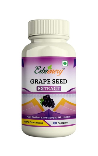 [BRSWYHYZCMOWKDT6] ERBZENERG� Grape seed 60 Capsules- (Pack of 1)