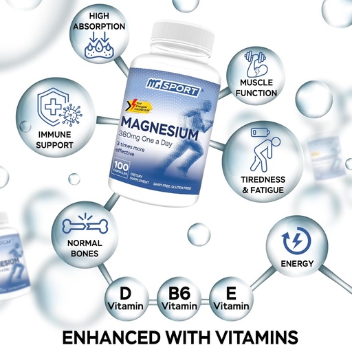 [BRSWYBQ3AUPBQFDO] High Absorption Magnesium Supplement and Magnesium Spray for Leg Cramps, Sore Muscles and Muscle Recovery