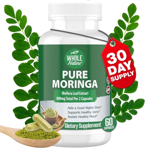 [BRSW2HAZPN6RYYI3] Moringa Capsules, 800mg Organic Moringa Oleifera Leaves Powder Superfood Greens Pure Moringa Pills is A Vegan, Non-GMO Energy Increase and Keep Healthy Supplement