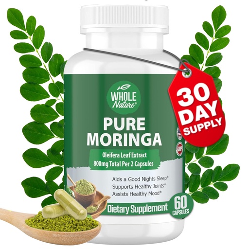 [BRSW2HAZPN6RYYI3] Moringa Capsules, 800mg Organic Moringa Oleifera Leaves Powder Superfood Greens Pure Moringa Pills is A Vegan, Non-GMO Energy Increase and Keep Healthy Supplement