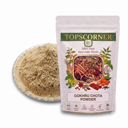 [BRSW2BQBB4HGO3L7] Topscorner Gokhru Chota Gokshura Powder, 900 Grams Pack