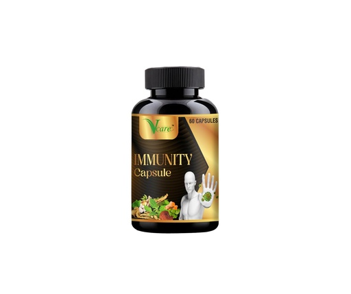 [BRSREFAHPJ5WMEQ7] VCARE Immunity Booster for Men and Women | Supports Cold and Cough Relief | Curcumin, Ginger, Giloy, Moringa & Vitamin C | Natural Immunity Booster | 60 Capsules