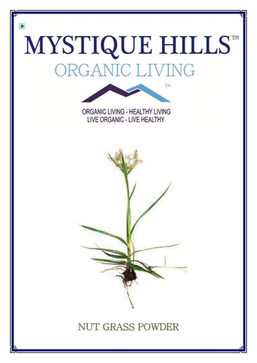 [BRSWYEIKBMFGM2AU] Mystique Hills Organic Nut Grass Powder, Cyperus rotundus 200 g