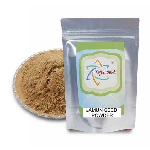 [BRSW2BQBBEJWEYDV] Topscorner Jamun Seeds Powder, 100 Grams Pack